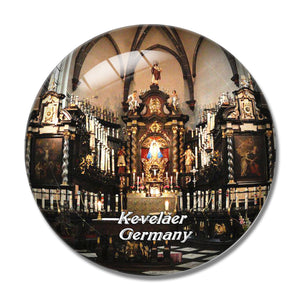 Kevelaer Church Germany 3D Fridge Magnet Crystal Glass