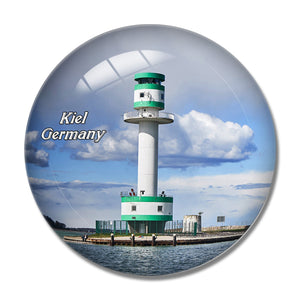 Kiel Lighthouse Germany 3D Fridge Magnet Crystal Glass