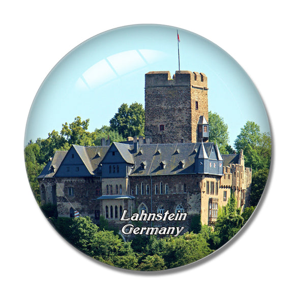 Lahnstein Lahneck Castle Germany 3D Fridge Magnet Crystal Glass