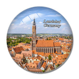 Landshut Cathedral Germany 3D Fridge Magnet Crystal Glass