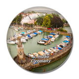 Lindau Lake Constance Germany 3D Fridge Magnet Crystal Glass