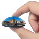 Lindau Port Germany 3D Fridge Magnet Crystal Glass