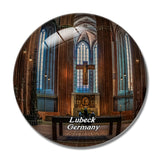 Lubeck Church Germany 3D Fridge Magnet Crystal Glass