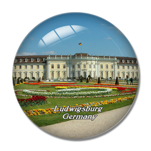 Ludwigsburg Bluhendes Barock Germany 3D Fridge Magnet Crystal Glass