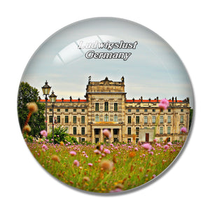 Ludwigslust Palace Germany 3D Fridge Magnet Crystal Glass