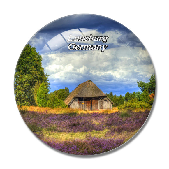 Luneburg Flower Germany 3D Fridge Magnet Crystal Glass