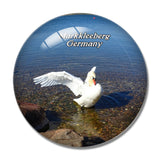 Markkleeberg Lake Germany 3D Fridge Magnet Crystal Glass