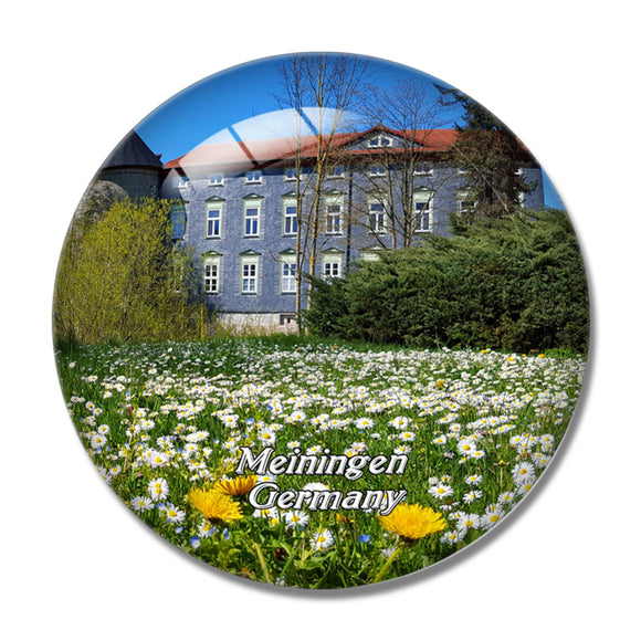 Meiningen Castle Germany 3D Fridge Magnet Crystal Glass