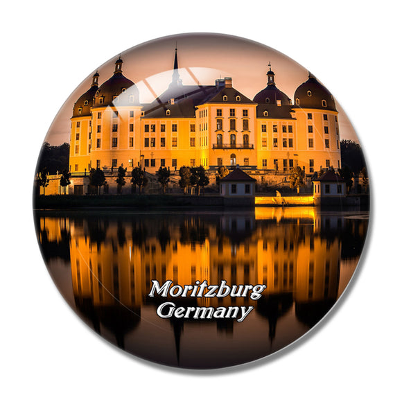 Moritzburg Castle Germany 3D Fridge Magnet Crystal Glass