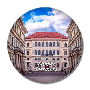 Munich Odeonsplatz Germany 3D Fridge Magnet Crystal Glass