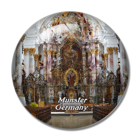 Munster Church Germany 3D Fridge Magnet Crystal Glass