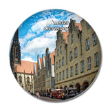 Munster Market Church Germany 3D Fridge Magnet Crystal Glass