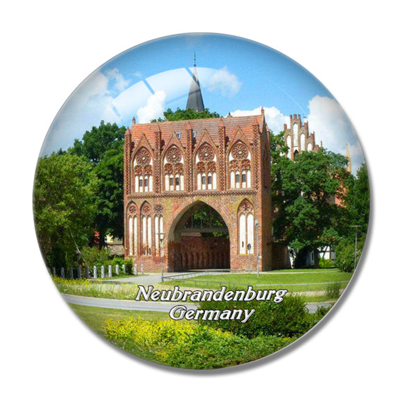 Neubrandenburg Germany 3D Fridge Magnet Crystal Glass