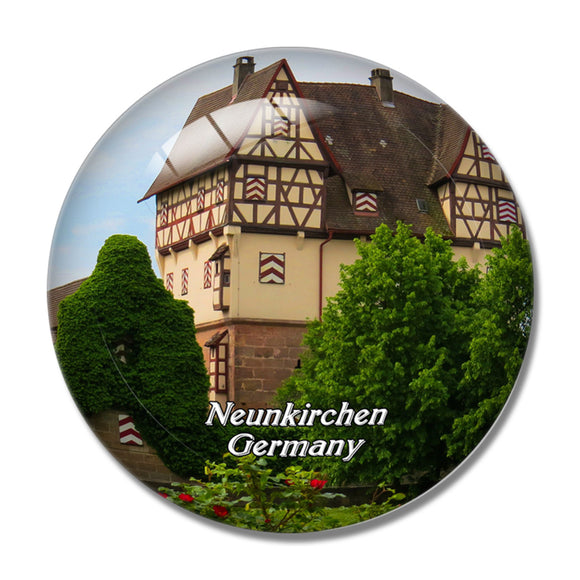 Neunkirchen Castle Germany 3D Fridge Magnet Crystal Glass