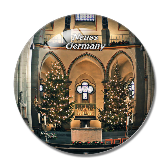 Neuss Church Germany 3D Fridge Magnet Crystal Glass