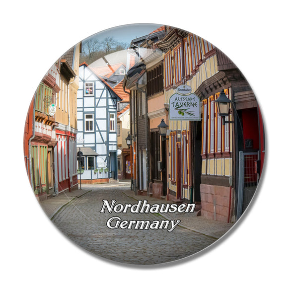 Nordhausen Old Town Germany 3D Fridge Magnet Crystal Glass