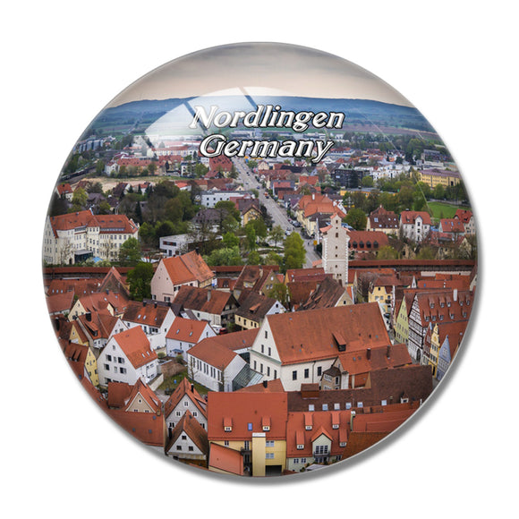 Nordlingen Germany 3D Fridge Magnet Crystal Glass