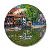 Nuremberg Hangman Bridge Germany 3D Fridge Magnet Crystal Glass