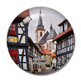 Oberursel Germany 3D Fridge Magnet Crystal Glass