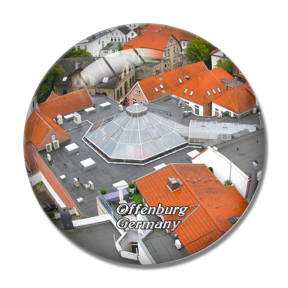 Oldenburg Germany 3D Fridge Magnet Crystal Glass