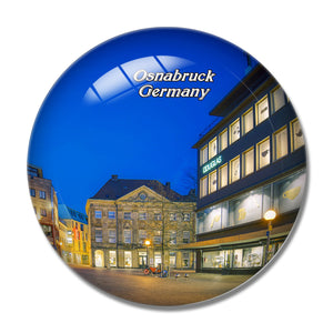 Osnabruck Germany 3D Fridge Magnet Crystal Glass