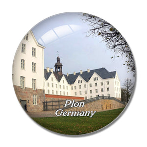 Plon Castle Germany 3D Fridge Magnet Crystal Glass