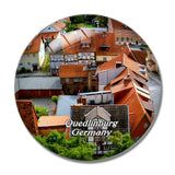 Quedlinburg House Germany 3D Fridge Magnet Crystal Glass