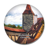 Rothenburg Castle Germany 3D Fridge Magnet Crystal Glass