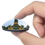 Rudesheim Niederwald Statue Germany 3D Fridge Magnet Crystal Glass