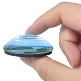 Rudesheim Skyline Germany 3D Fridge Magnet Crystal Glass