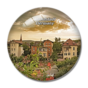 Rudolstadt Germany 3D Fridge Magnet Crystal Glass