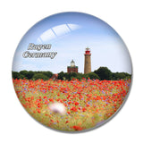 Rugen Lighthouse Germany 3D Fridge Magnet Crystal Glass