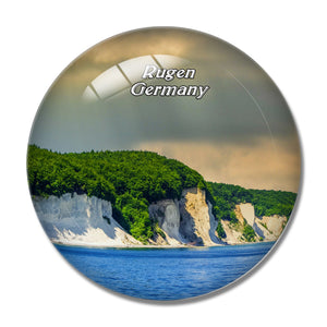 Rugen White Cliffs Germany 3D Fridge Magnet Crystal Glass