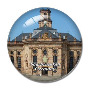 Saarbruecken Church Germany 3D Fridge Magnet Crystal Glass