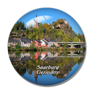 Saarburg Germany 3D Fridge Magnet Crystal Glass