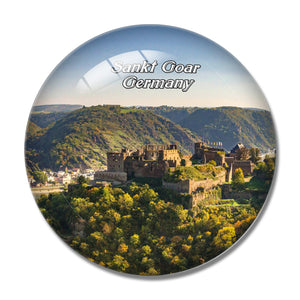 Sankt Goar Rheinfels Castle Germany 3D Fridge Magnet Crystal Glass