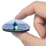 Sassnitz Lighthouse Germany 3D Fridge Magnet Crystal Glass