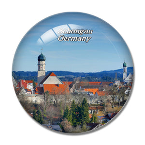 Schongau Germany 3D Fridge Magnet Crystal Glass