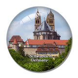 Schwabisch Hall Comburg Castle Germany 3D Fridge Magnet Crystal Glass