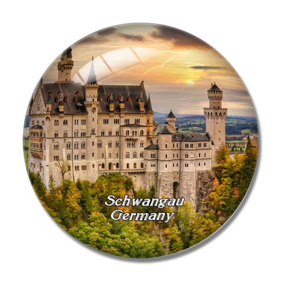 Schwangau Neuschwanstein Germany 3D Fridge Magnet Crystal Glass