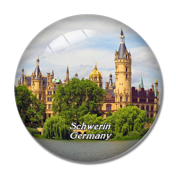 Schwerin Castle Germany 3D Fridge Magnet Crystal Glass