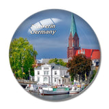 Schwerin Cathedral Germany 3D Fridge Magnet Crystal Glass