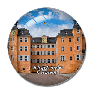 Schwetzingen Castle Palace Germany 3D Fridge Magnet Crystal Glass