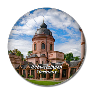 Schwetzingen Red  Germany 3D Fridge Magnet Crystal Glass