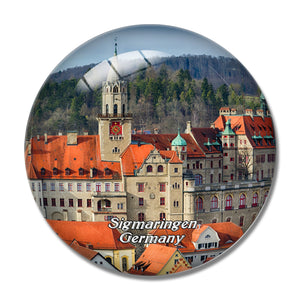 Sigmaringen Hohenzollern Castle Germany 3D Fridge Magnet Crystal Glass