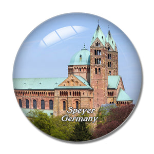 Speyer Cathedral Germany 3D Fridge Magnet Crystal Glass