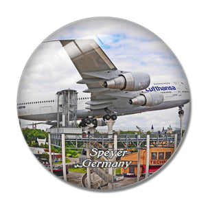 Speyer Technik Museum Germany 3D Fridge Magnet Crystal Glass