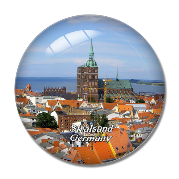 Stralsund Germany 3D Fridge Magnet Crystal Glass