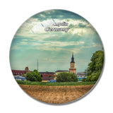 Templin Church Germany 3D Fridge Magnet Crystal Glass