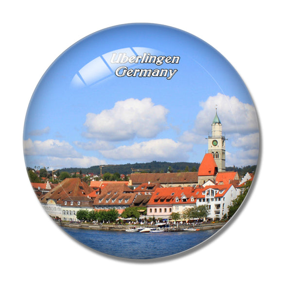 Uberlingen Lake Germany 3D Fridge Magnet Crystal Glass